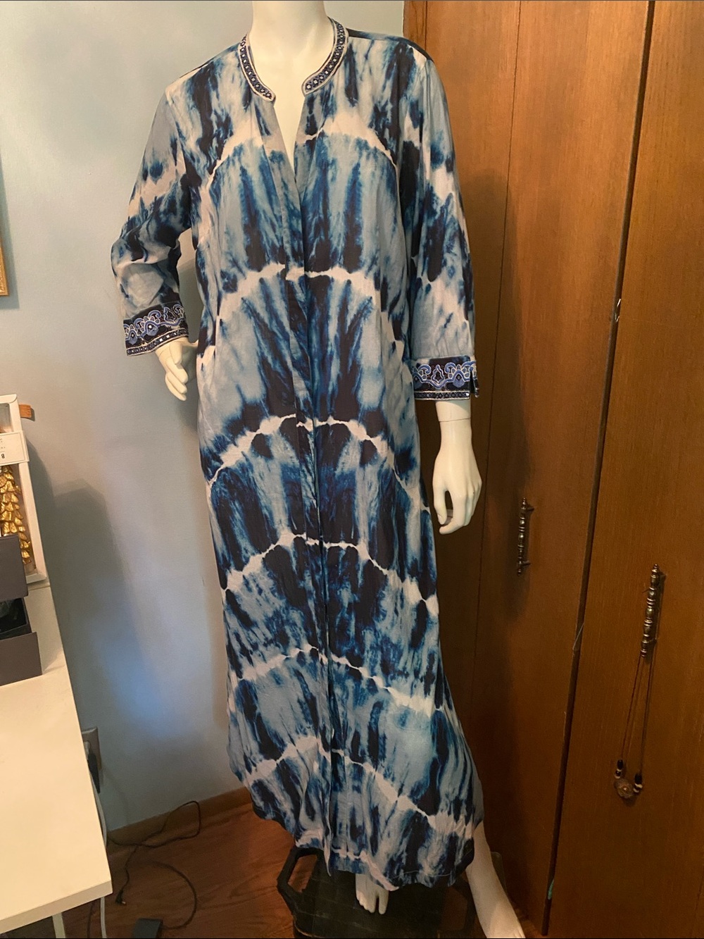 Soft Surroundings Tie dye button down dress/jacket